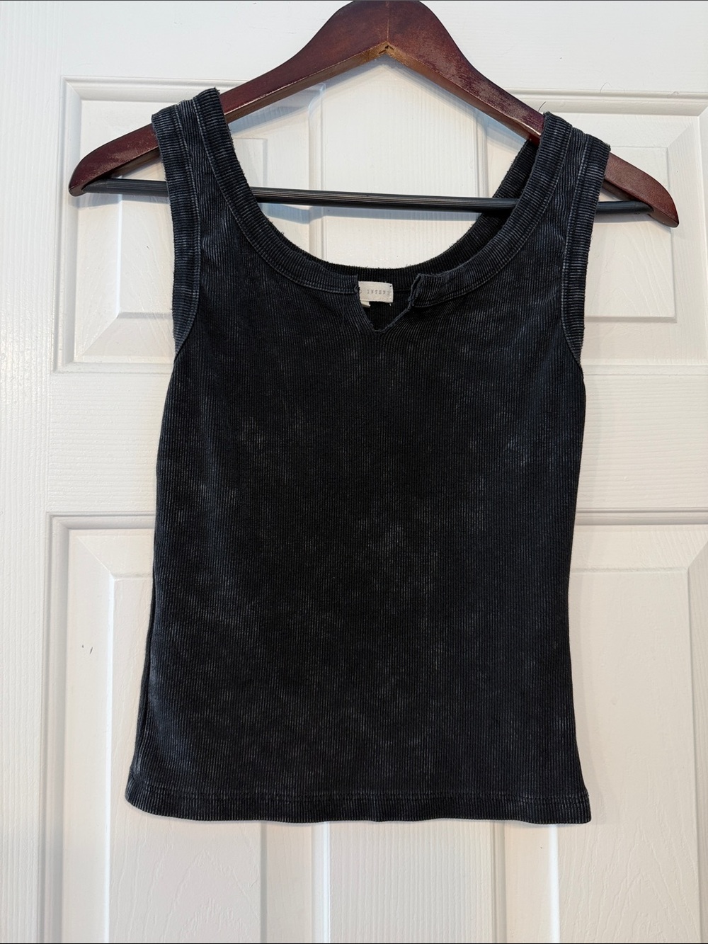 BKE Black Ribbed Tank Top
